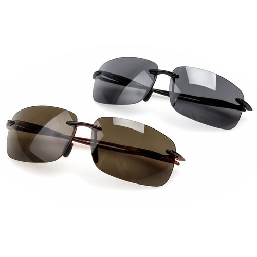 Polarized Rimless Sunglasses